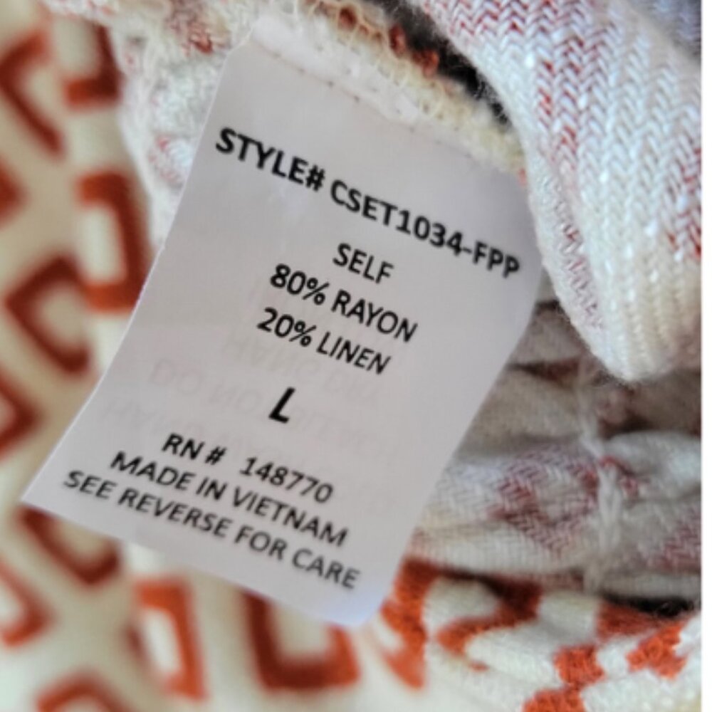 Sienna Sky Handkerchief-Cut Smocked Cropped Tank, Size L - Picture 7 of 8